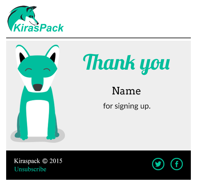 Kiraspack Email Design